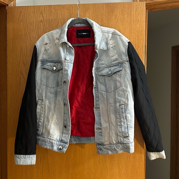 Fashion NovaMen Jean Jacket | Color: Blue | Size: M (38-40) NWT - Picture 1 of 3